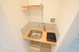 コンパクトなキッチンで掃除もラクラク