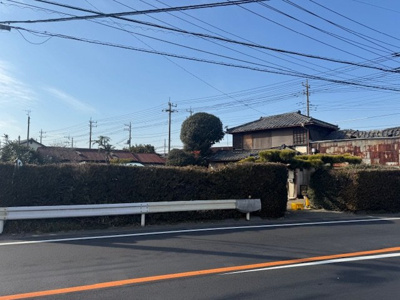 【前面道路含む現地写真】 | 館林市青柳町　事業用地