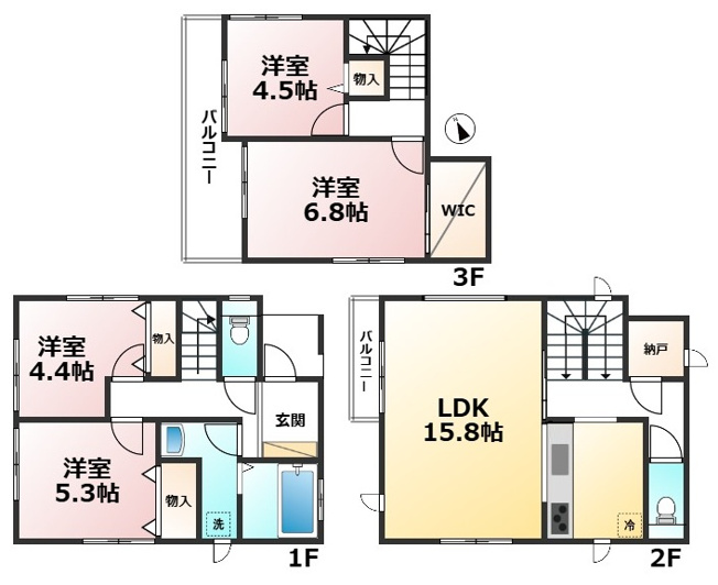 【間取り】 | 博多区諸岡6丁目戸建