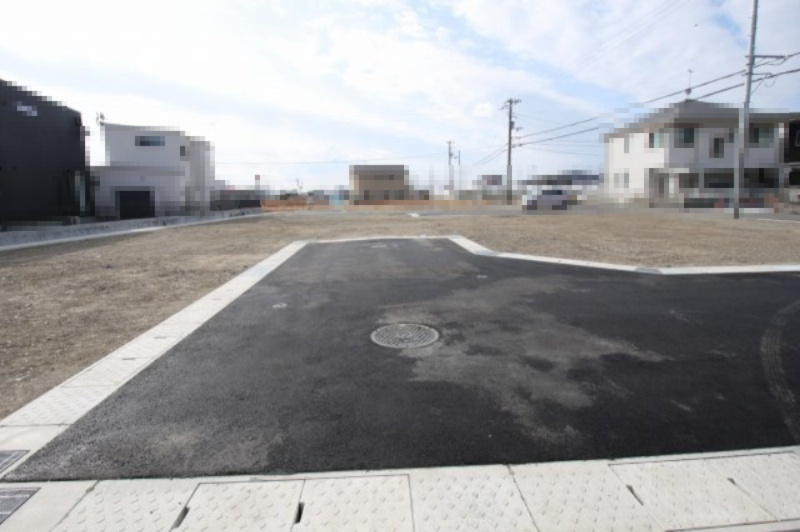 南国市大そね甲　建築条件なし　売土地　5号地（全9区画）の前面道路含む現地写真