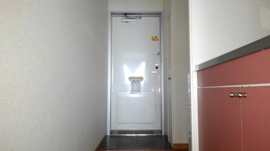 落ち着いた玄関です