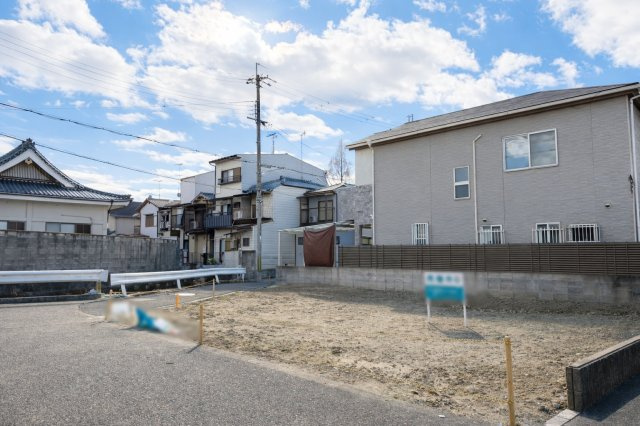 川島玉頭町　新築参考プランの前面道路含む現地写真|＼お土地約３９.41坪！／
ゆったりとした広さで存在感あるマイホームに♪お好きな建築会社様での建築が可能な建築条件無土地です！（R8.1撮影）