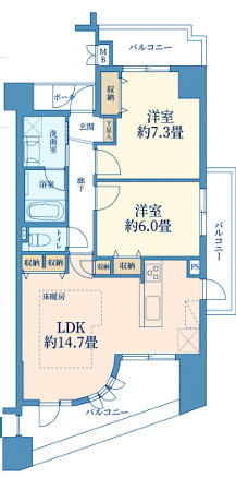 トゥ―ルロワイヤル池袋要町の間取り
