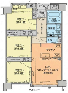 【間取り】 | エストヴォーレ上北台