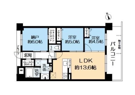 プレサンスロジェ伏見の間取り