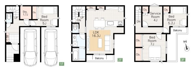MELDIA昭和区折戸町304④｜名古屋市の戸建ならホームアップの間取り
