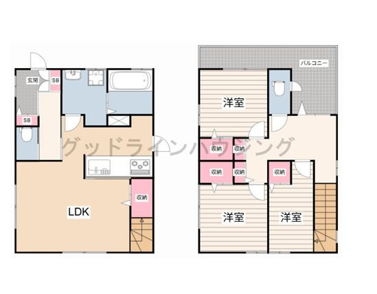 【間取り】 | 三木市緑が丘町西4丁目戸建