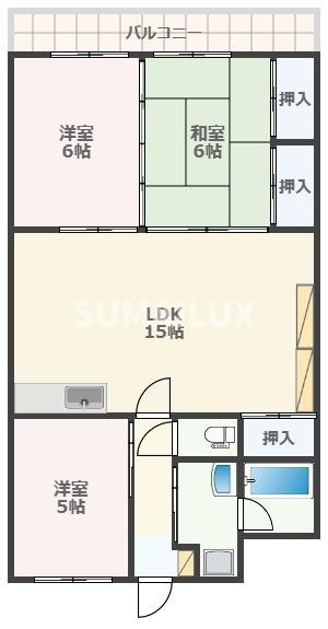 第25プリンスマンションの間取り