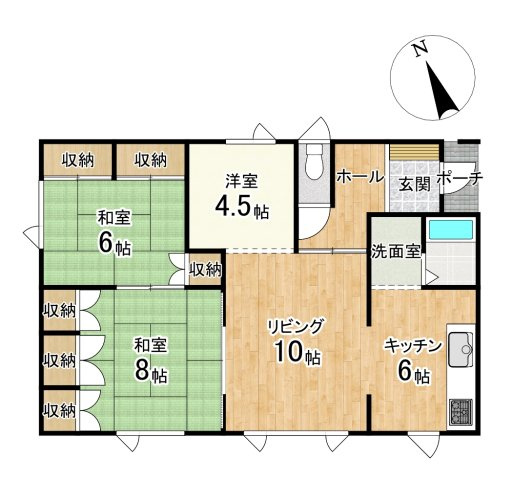 【武佐3丁目】人気の平屋で新生活♪水回りもピカピカ、リフォーム住宅♪