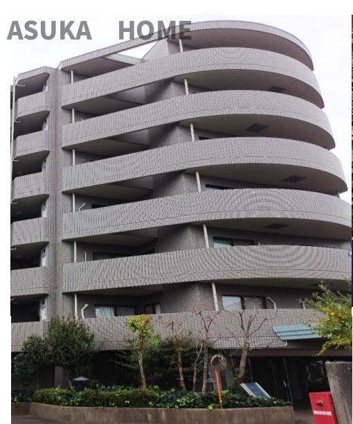 サンヴェール上永谷の外観|地上8階建てのタイル張りの高級感ある外観です。