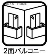 サンヴェール上永谷のその他|バルコニーが３か所ございます。