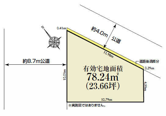 板橋区大谷口北町　角地×耐震　車庫付ハイグレード住宅　限定1棟の区画図