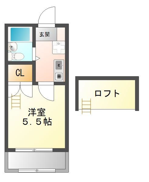 中央東町ハイツの間取り