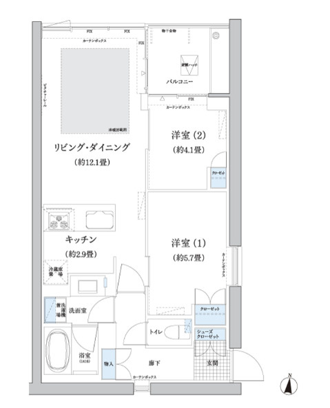 ガーデニエール砧　WESTの間取り