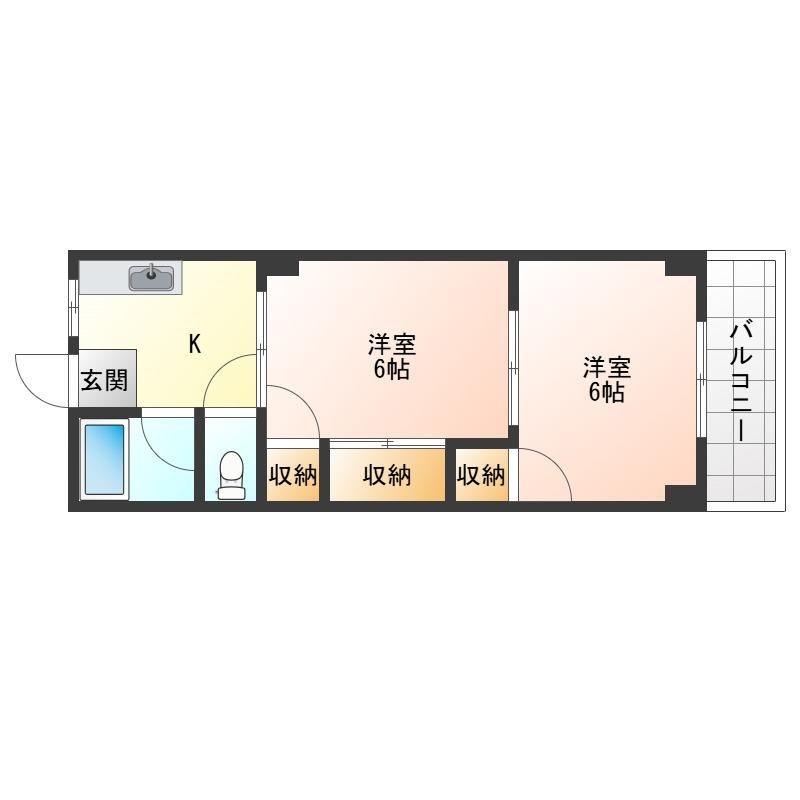 甲子園グリーンハイツの間取り