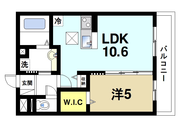 シャン　ドゥ　フルールの間取り|すっきり快適に生活できる間取りです