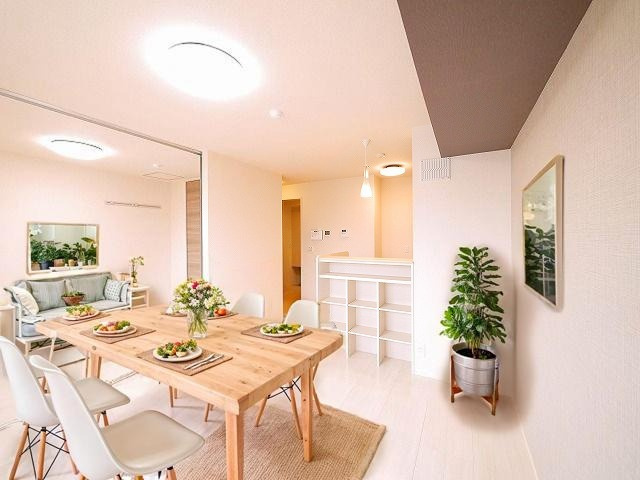 シャン　ドゥ　フルールの居間・リビング|CGで家具等を配置したもので家具等は含まれません