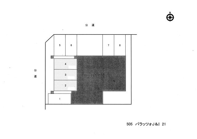 パラッツォＪ＆Ⅰ２１の区画図