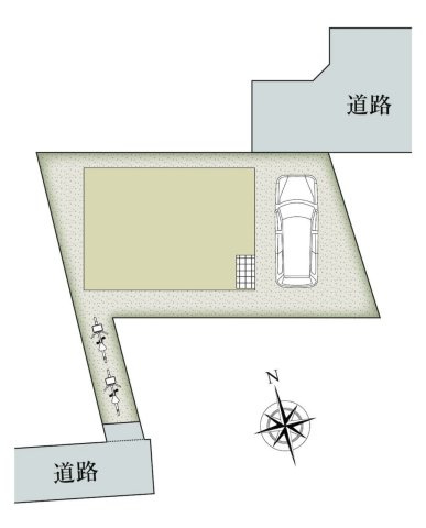 茅ヶ崎市小和田1丁目　新築戸建の区画図