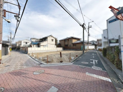 【外観】 | 金岡町　売土地 | 北西角地！日当り・通風良好♪たっぷりの陽光に包まれる明るい住まいになりますね♪是非現地にてご確認ください！