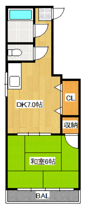 前田マンションの間取り|間取りです☆