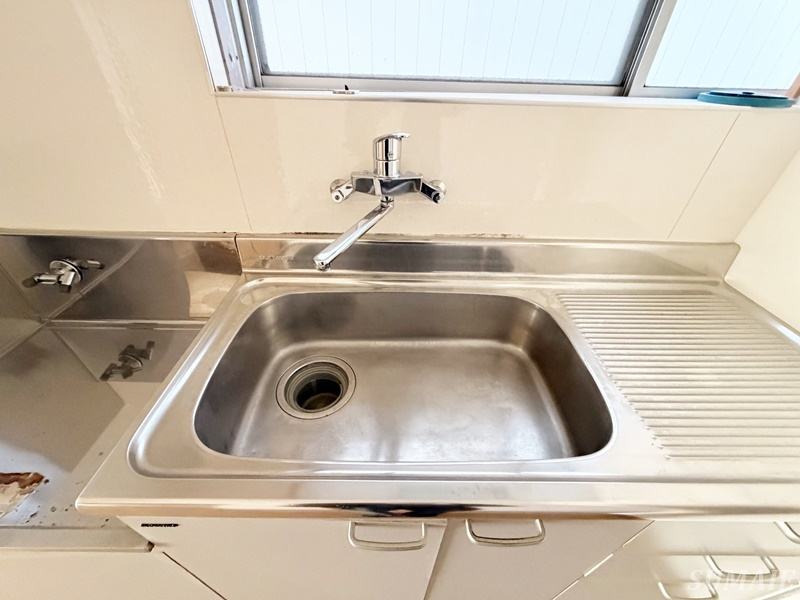 前田マンションのキッチン|広々シンクです☆