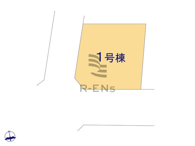 【区画図】 | 練馬区富士見台２丁目　新築戸建て | 角地で陽当たりも通風環境も良好の快適な立地になります