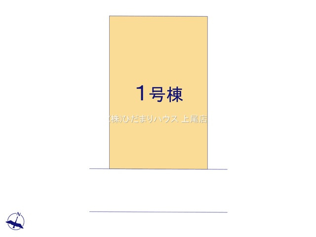 桶川市上日出谷11期　新築戸建　ブルーミング01の区画図