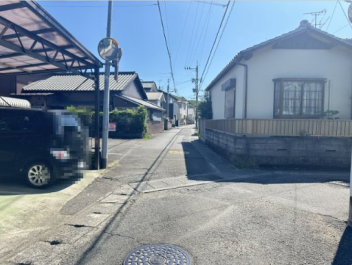 売新築戸建　静岡市千代田5丁目の前面道路含む現地写真