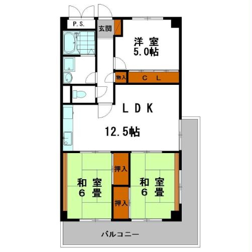 メゾン花北の間取り