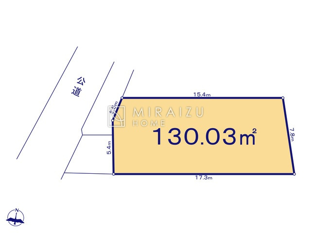 【土地図】 | 開放感のある、閑静な住宅街に位置しています。陽の光をたっぷりと浴びながら気持ち良く生活が出来ます。夢のマイホーム、夢ではなく実現出来ます！見学・ご相談等、お気軽にご連絡下さい。