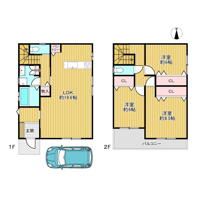 寝屋川市黒原旭町の間取り