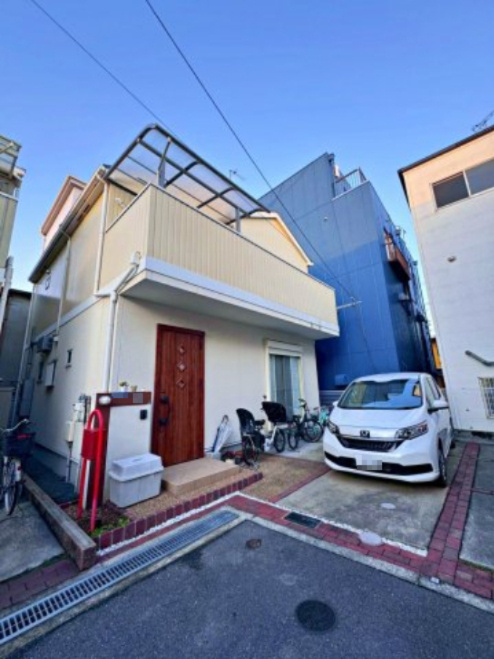 寝屋川市黒原旭町の前面道路含む現地写真