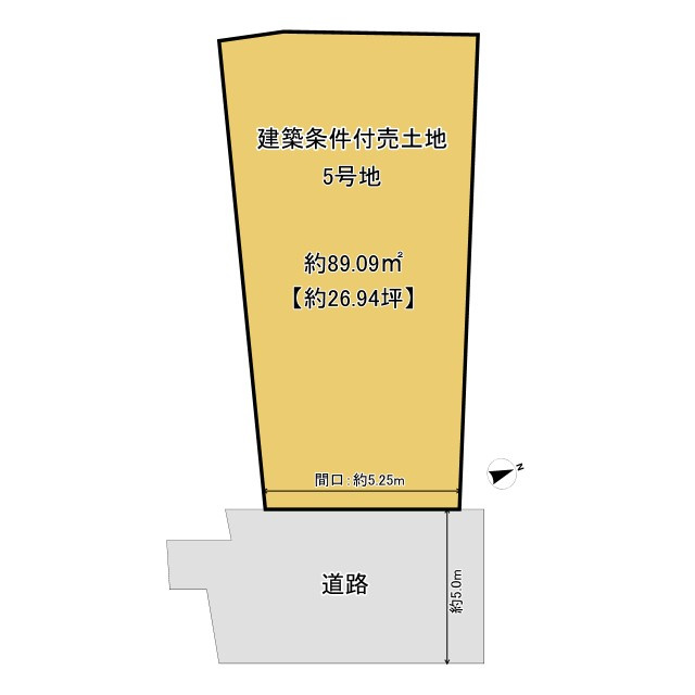 長岡京市長岡1丁目の参考プラン|5号地、3LDK＋WICの参考プランです◎