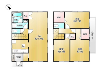 【間取り】 | 高槻市北大樋町　中古戸建