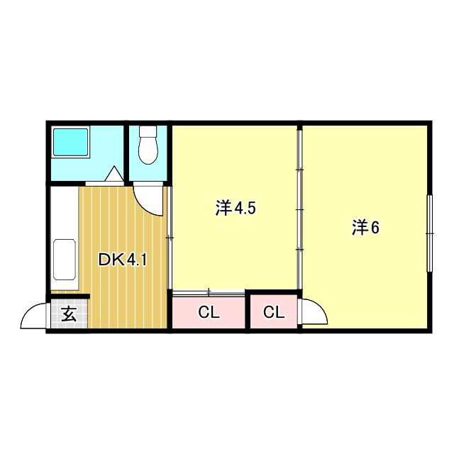 笠屋荘の間取り