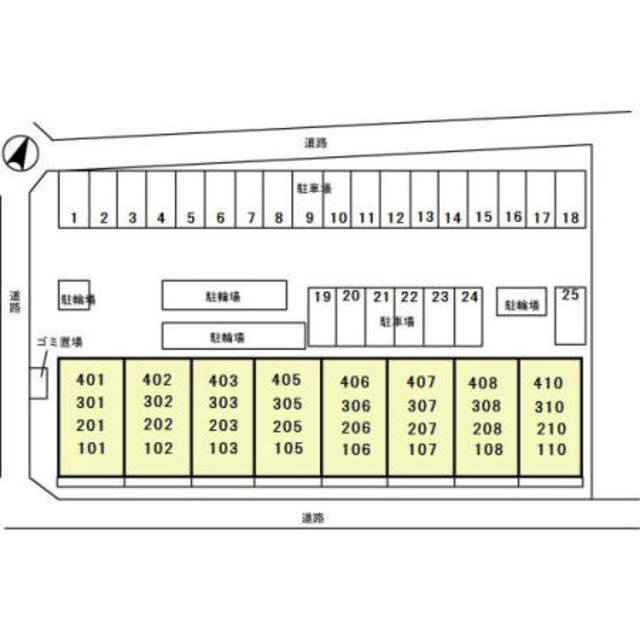 フローレスタ　カーサのその他|配置図です。
