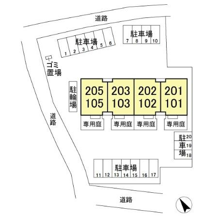 ルミウスの区画図|配置図