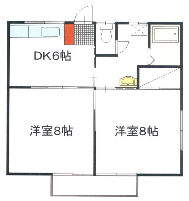 ひたちなか市外野２丁目７棟一括の間取り|間取図（平面図）