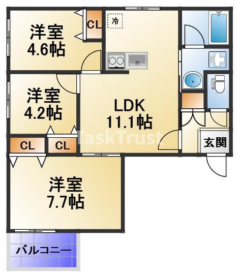 【間取り】 | エス.フィールド奏