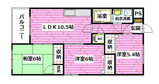ファミリー香川の間取り