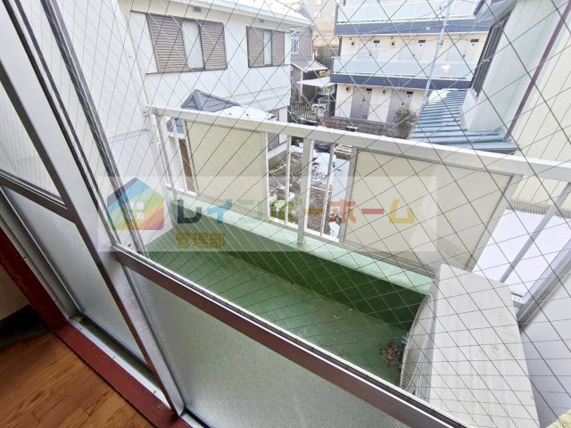 福田マンションのバルコニー