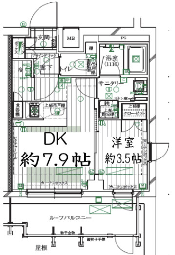 レガリス明大前の間取り