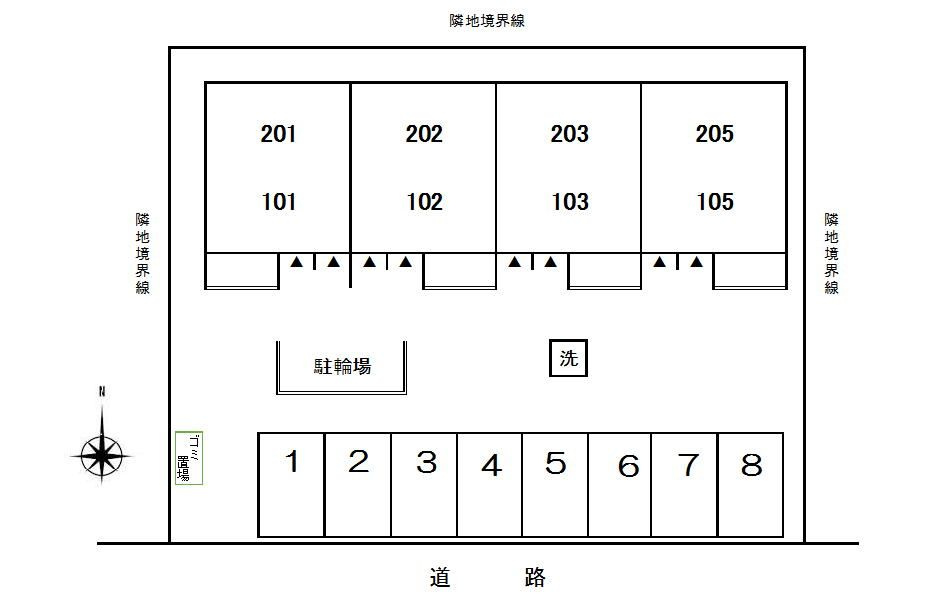 クレマチスⅡの区画図
