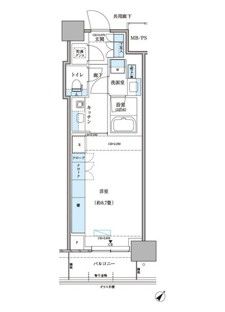 パークアクシス豊洲キャナルの間取り