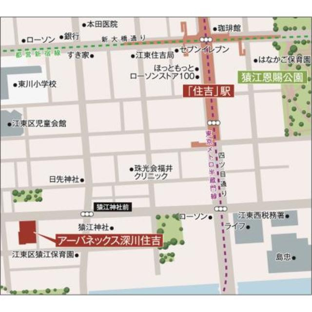 アーバネックス深川住吉の地図