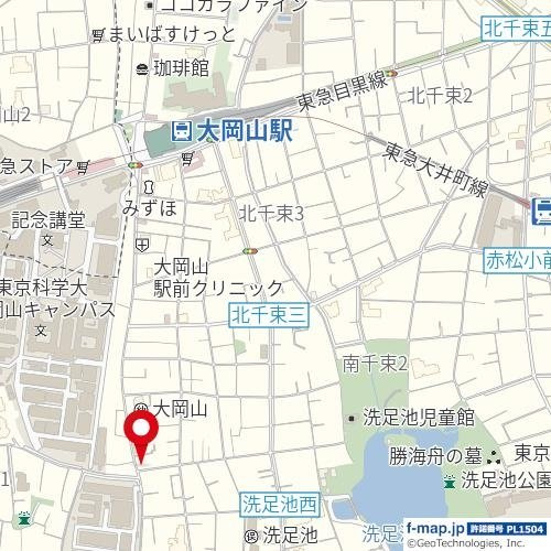 大田区南千束３丁目戸建　１号棟の地図