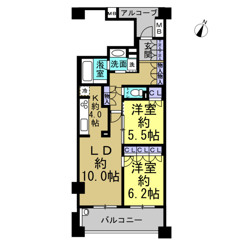 メゾンヴェール大高南の間取り