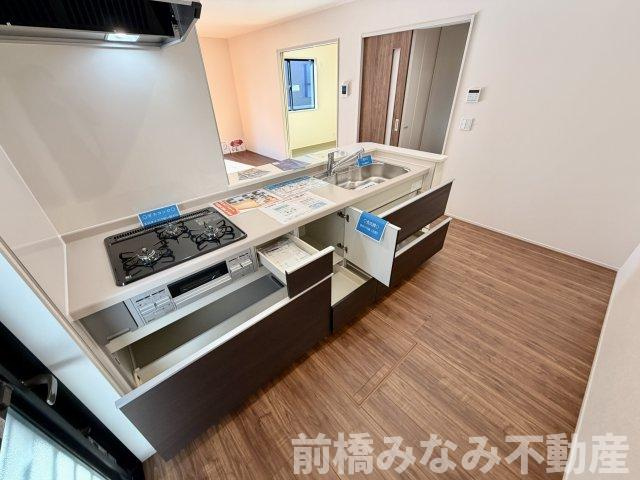 高崎市石原町第24　３号棟(全６棟)　リーブルガーデン　新築建売分譲のキッチン|使いやすいキッチンです