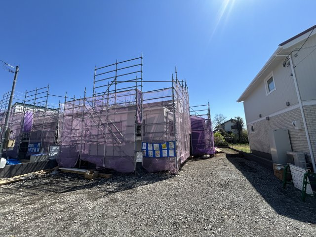新築　太田市新田花香塚町第１　Livele Garden.S　3号棟の外観|現地写真　2026年5月完成予定！類似物件のご内覧等、お気軽にお問合せください♪　							

　
